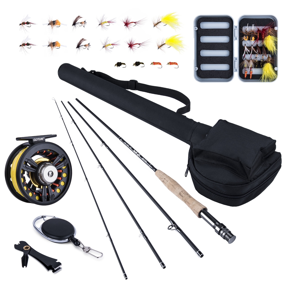 Fishing Rod Carbon Fiber - Goture Fly Fishing Rod Combo 5/6