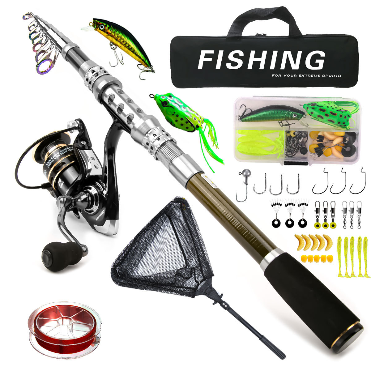 Fishing Rod Spinning - Carbon Luya Rod Wheel Set Sea