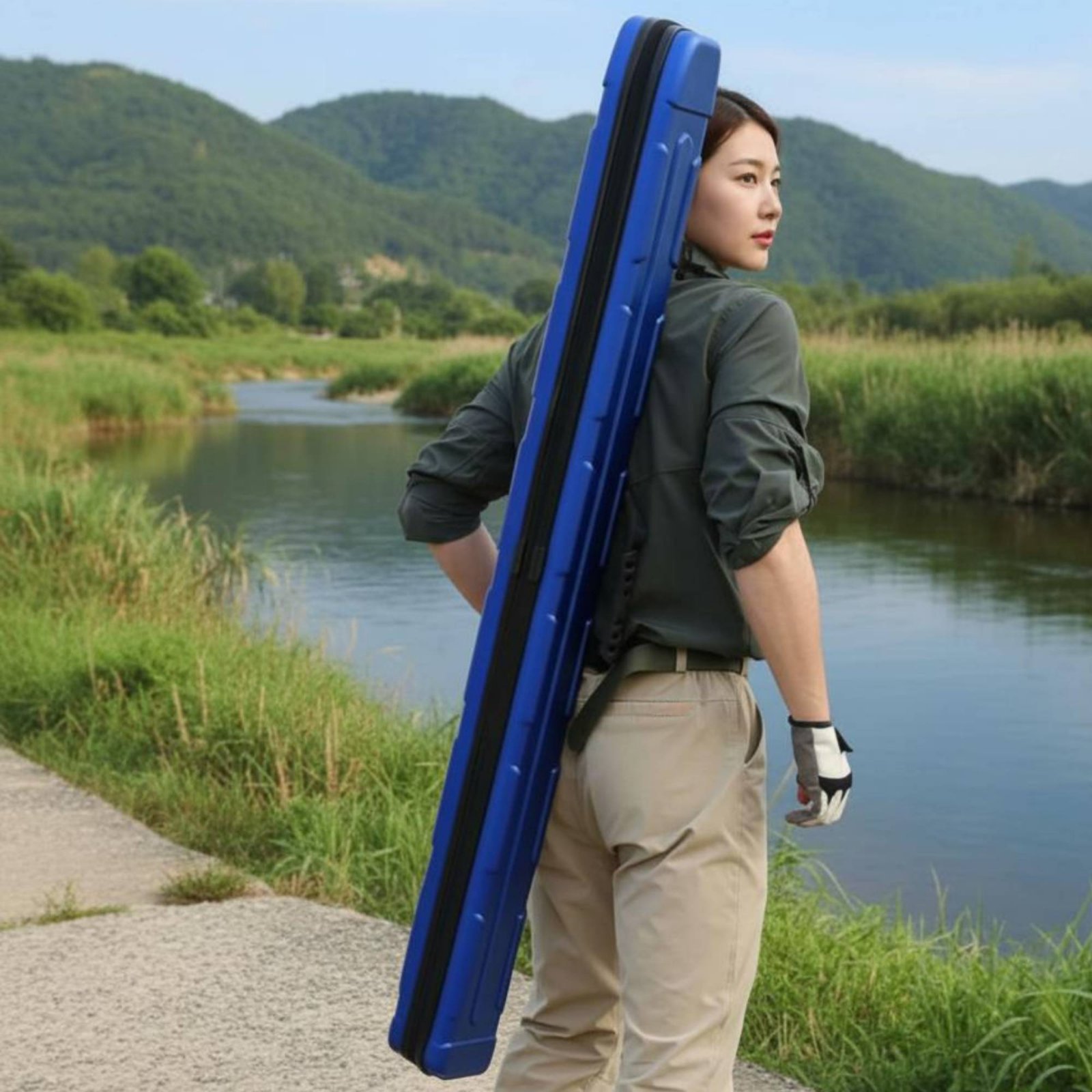 Fishing Rod Case - Hard Shell Fishing Rod Bag Lightweight