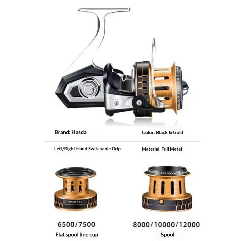 Hasida Spinning Fishing Reel F - Fishing Rod Surf ulasan dan harga