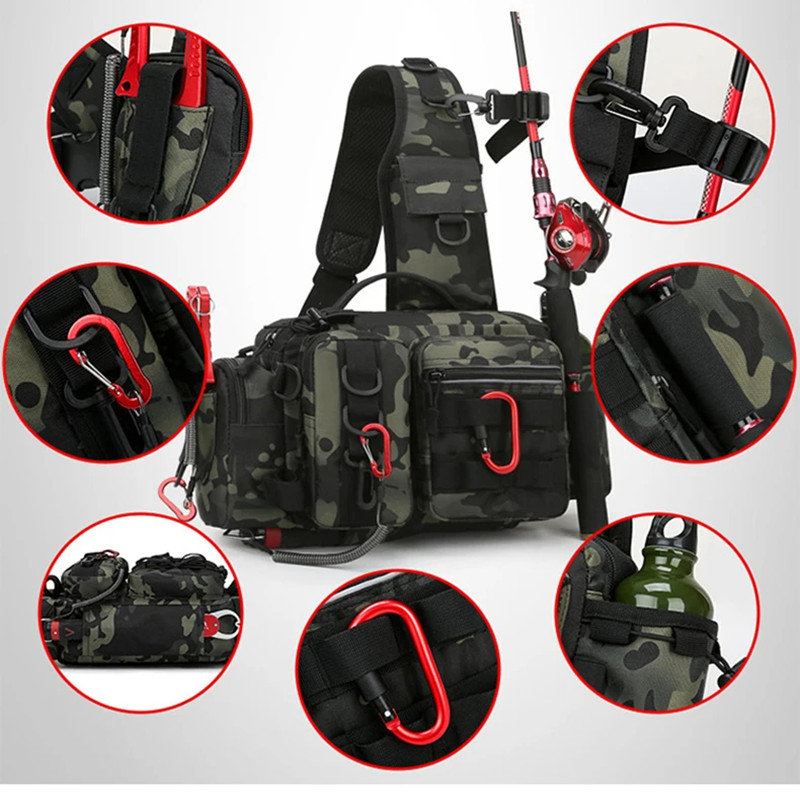 Fishing Tackle Shoulder Bag Wa - Fishing Rod Fly ulasan dan harga