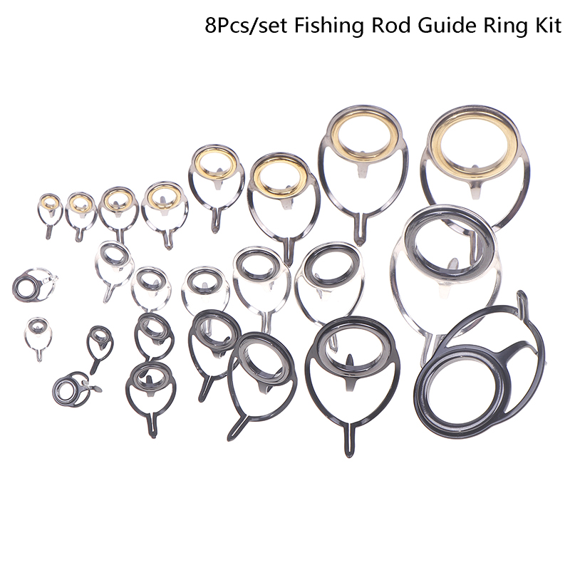 8Pcs Fishing Tackle Stainless  - Fishing Rod Repair Kit ulasan dan harga