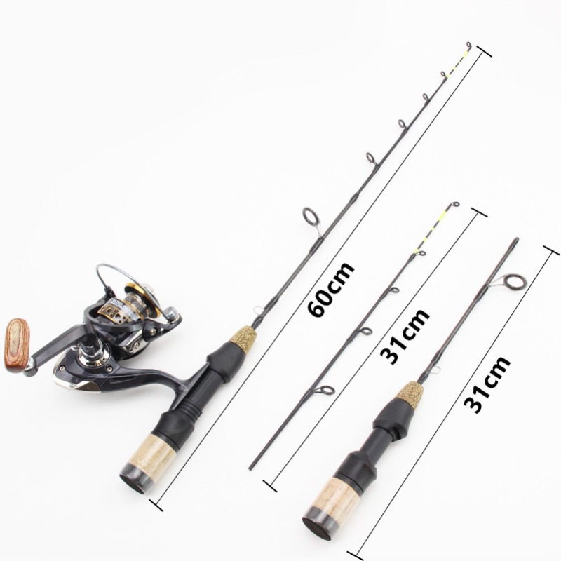 60cm 2 Tips Rod Reel Combos Wi - Fishing Rod Ice ulasan dan harga