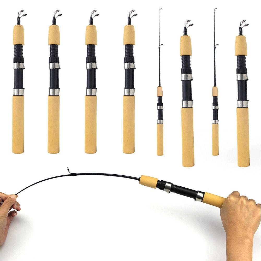 60cm 80cm 1M Winter Ice Fishin - Fishing Rod Ice ulasan dan harga