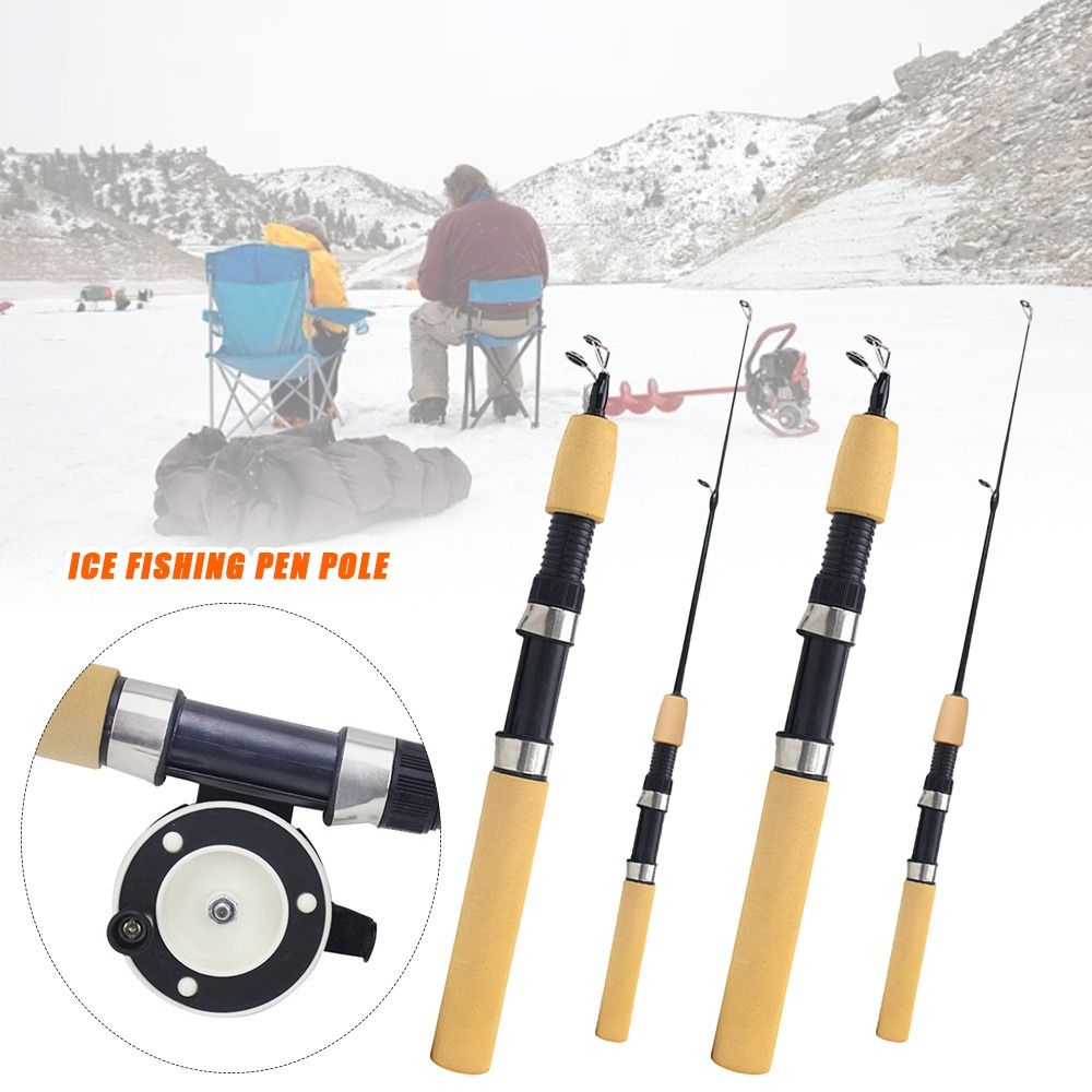 60cm 80cm 1M Winter Ice Fishin - Fishing Rod Ice ulasan dan harga
