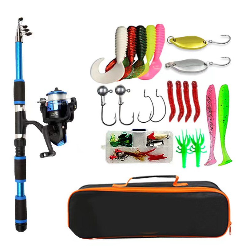 BRAVMACK Telescopic Fishing Po - Fishing Rod Spinning ulasan dan harga