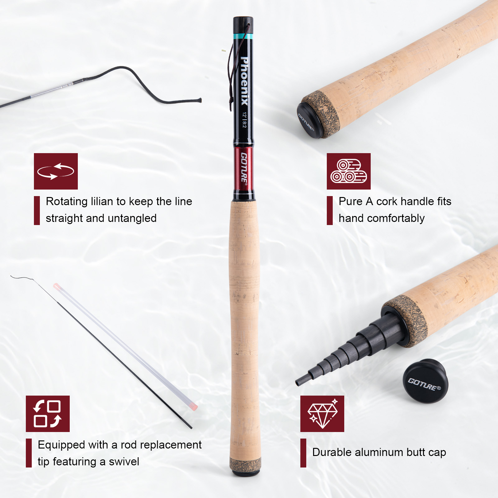 Goture Fishing Rod Combo Fly F - Fishing Rod Combo ulasan dan harga
