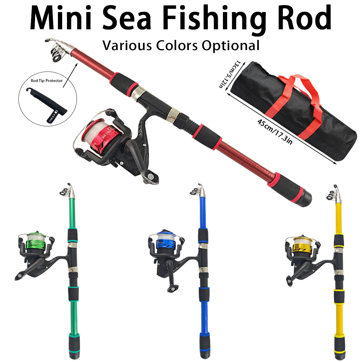 Mini Telescopic Sea Fishing Ro - Fishing Rod Spinning ulasan dan harga