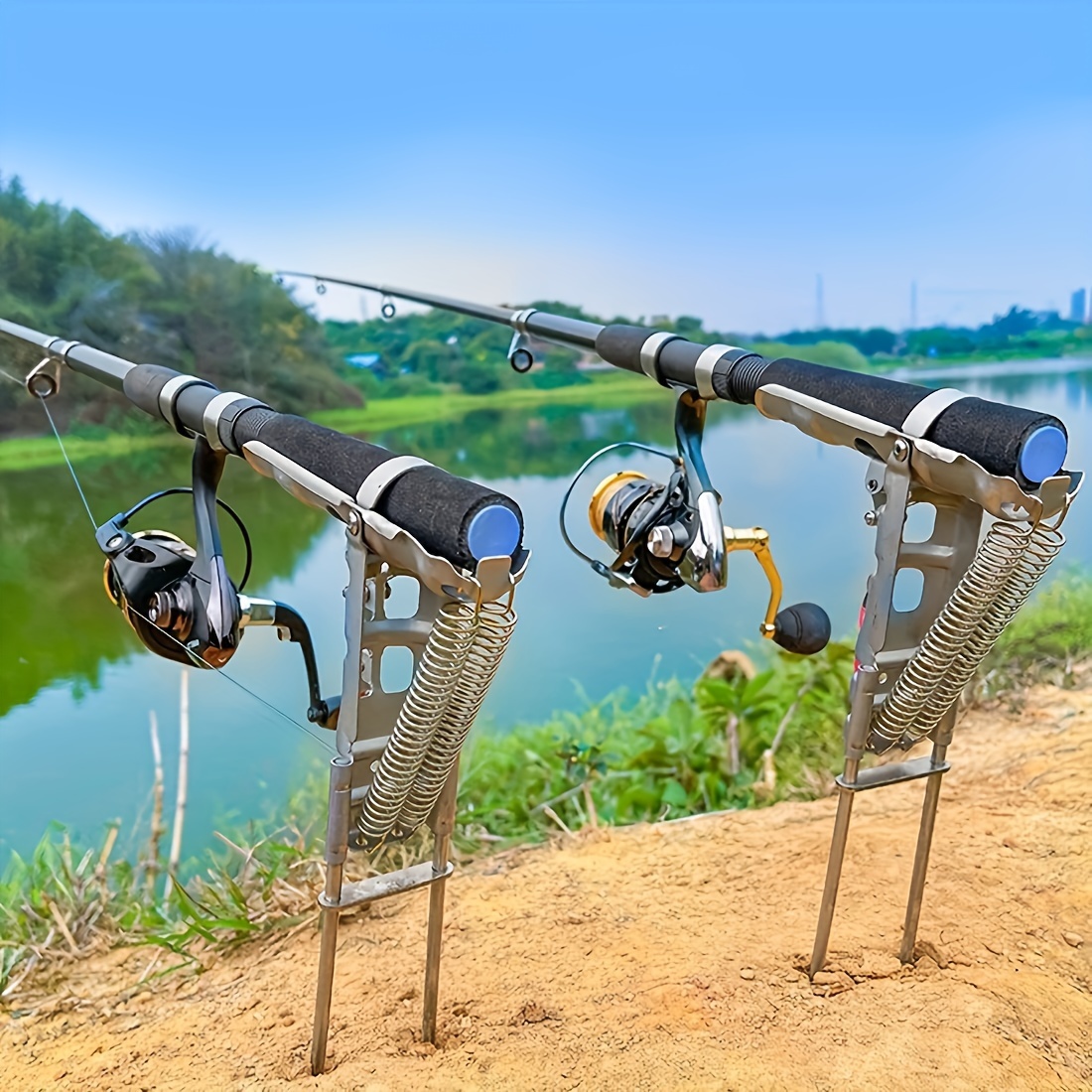 Automatic Spring Fishing Rod H - Fishing Rod Holder ulasan dan harga