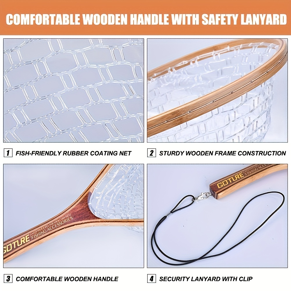 Goture Fly Fishing Net - Fish- - Fishing Rod Fly ulasan dan harga