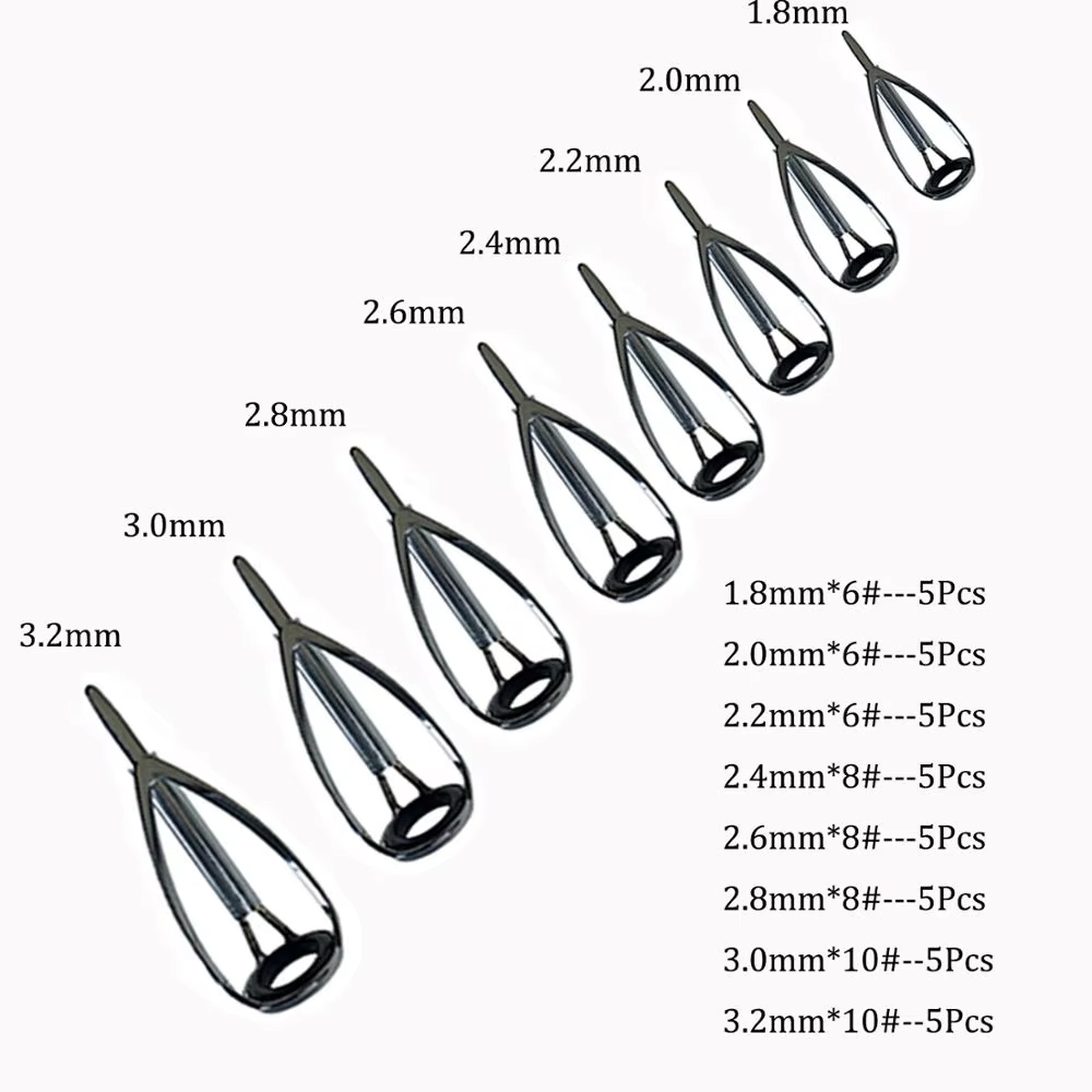 40pcs Fishing Rod Tip Repair K - Fishing Rod Guide Replacement ulasan dan harga