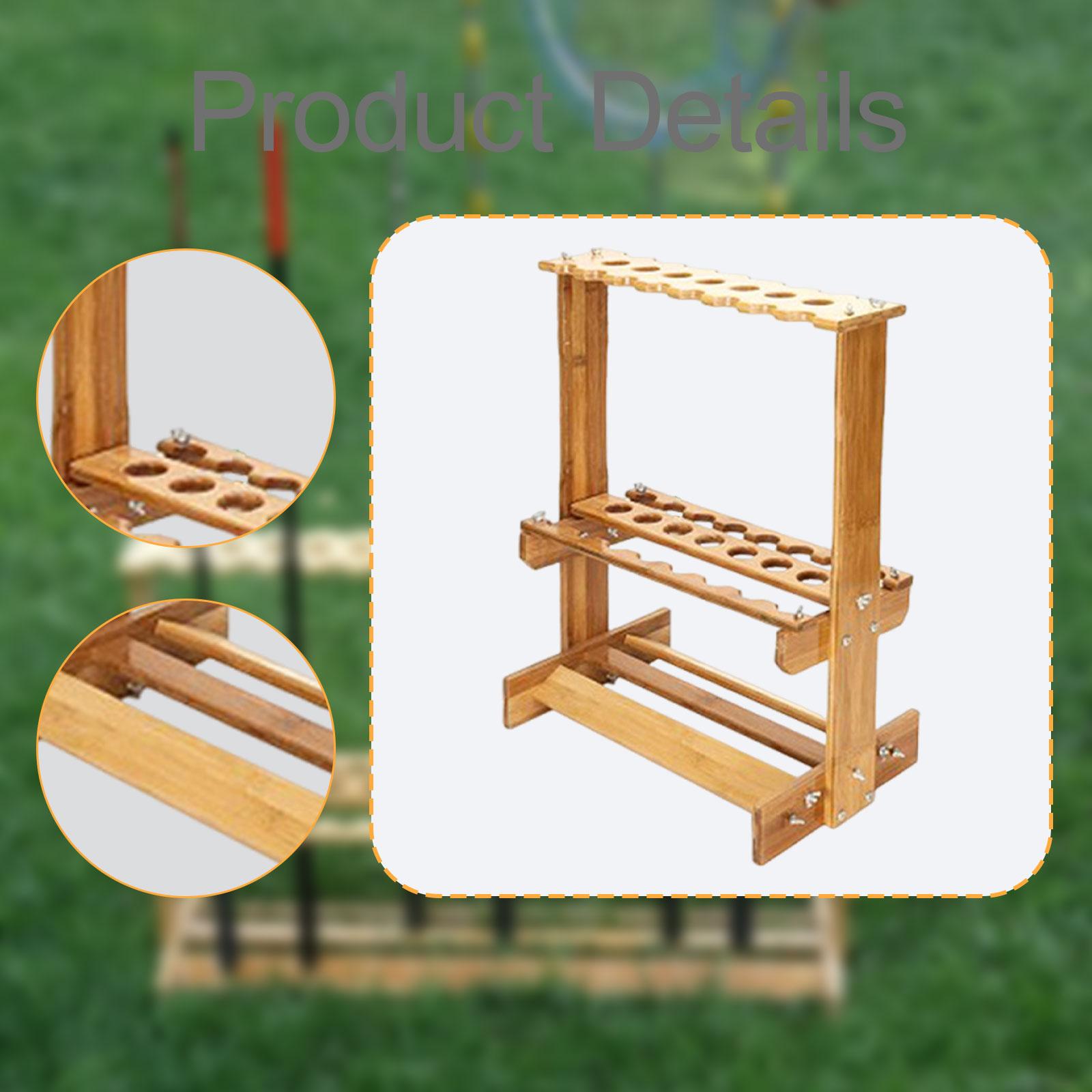 Fishing Rod Storage Rack Bambo - Fishing Rod Rack ulasan dan harga