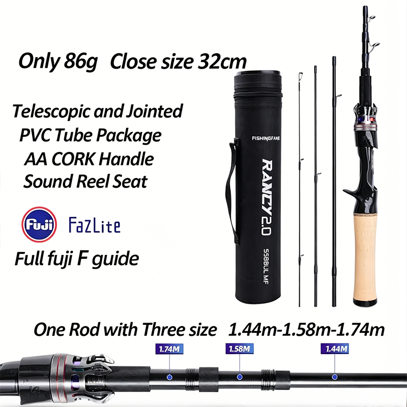 TRUVEX  Portable Telescopic Po - Fishing Rod Carbon Fiber ulasan dan harga