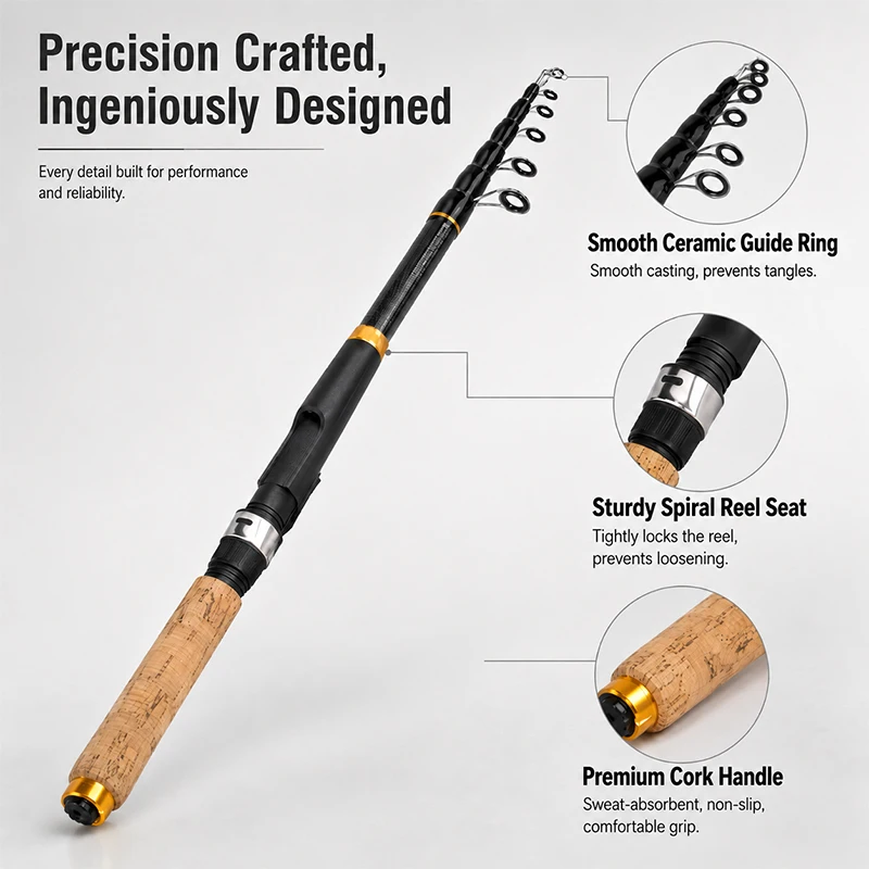 DEUKIO Spinning Fishing Pole S - Fishing Rod Spinning ulasan dan harga