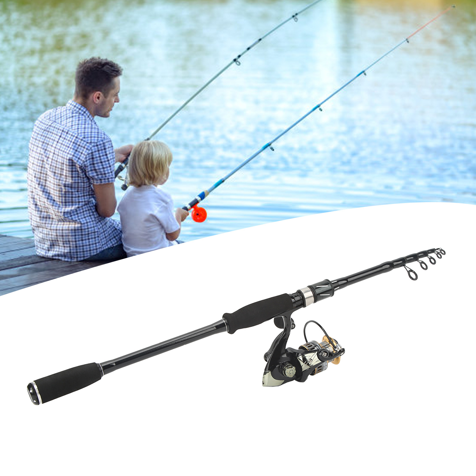 Lure Fishing Rod and Reel Comb - Fishing Rod Spinning ulasan dan harga