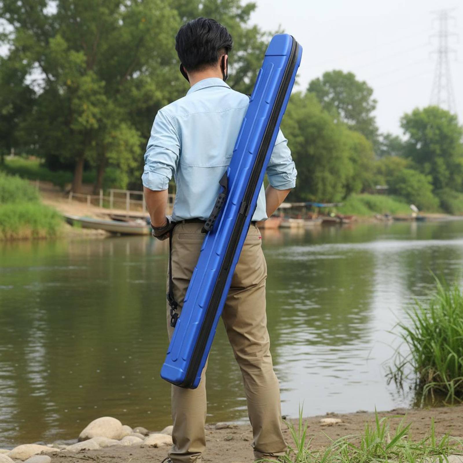 Hard Shell Fishing Rod Bag Lig - Fishing Rod Case ulasan dan harga