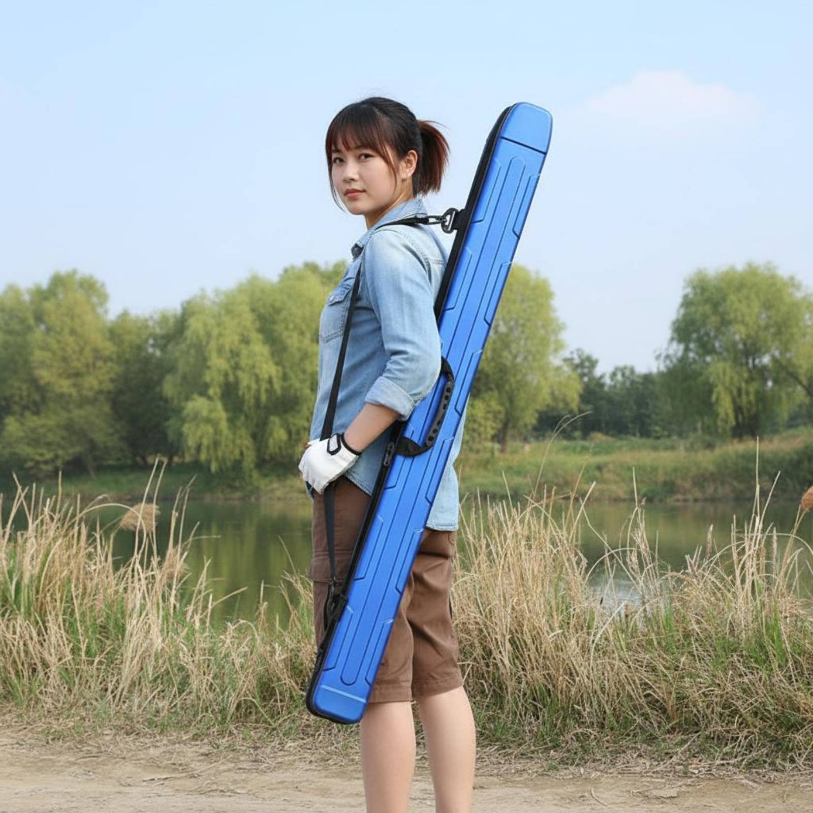 Hard Shell Fishing Rod Bag Lig - Fishing Rod Case ulasan dan harga